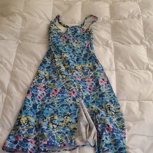 Zara Floral Blue Dress